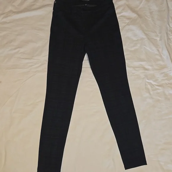 Liverpool Black and Grey Plaid Skinny Pants Size 6/28 - Picture 2 of 7